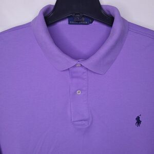 Ralph Lauren Polo Shirt Mens 2XB Purple Pony Cotton